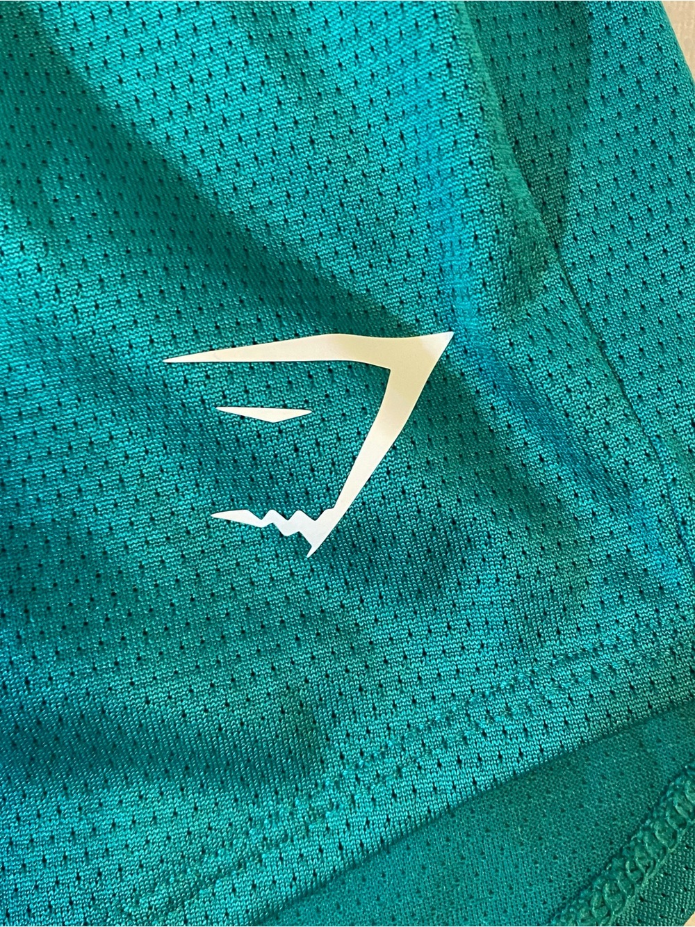 Gymshark Training Shorts Mesh Women’s Small Green Loose Fit Athletic Running - Picture 2 of 4
